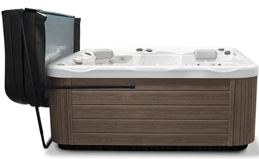 Hot Tub Accessories: Enhancing Your Luxury Spa Experience 2 Picture of Wellis hot tub cover lift.
