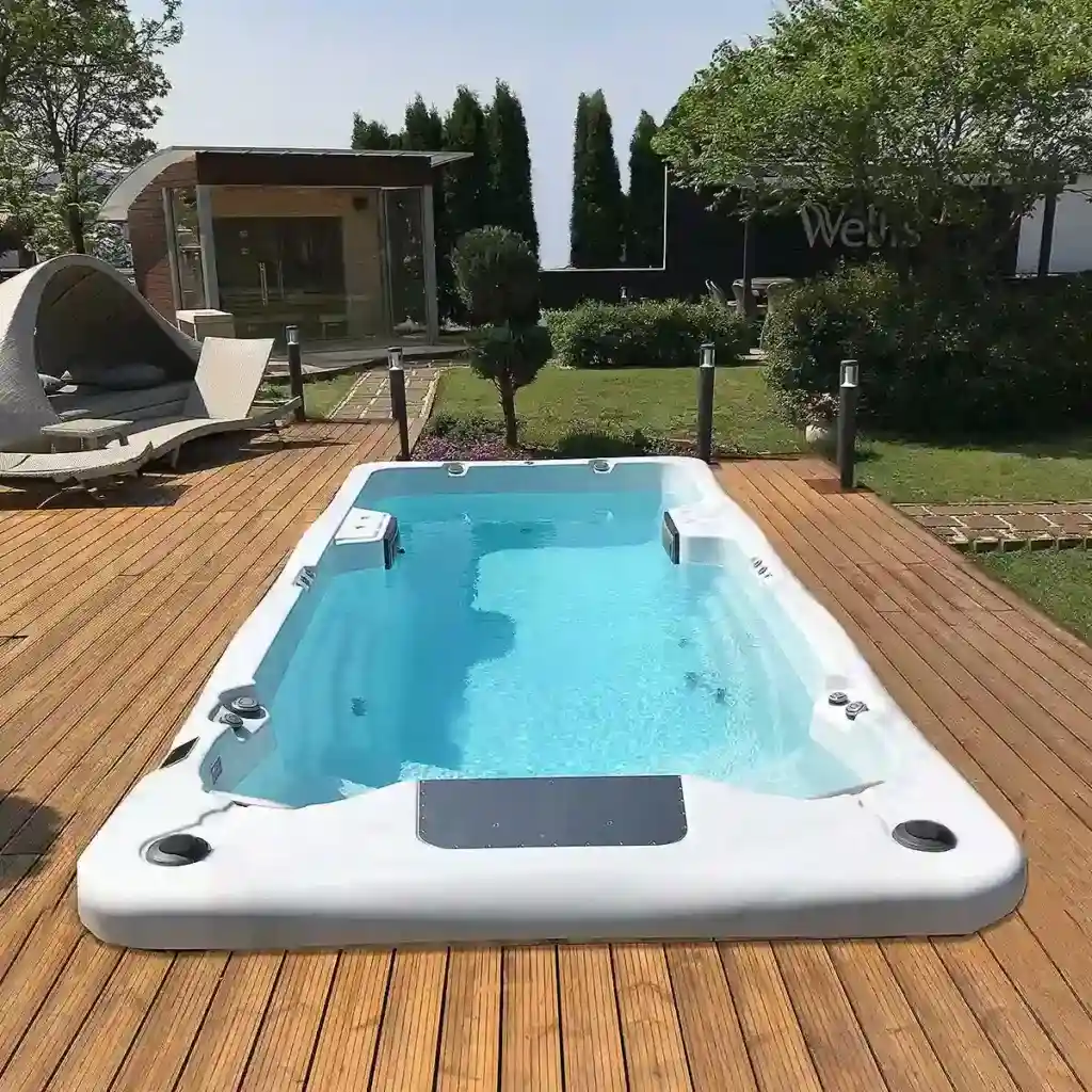 Dive Into the Largest Swim Spa for Sale by Wellis® 1 Wellis Amazon swim spa, the largest swim spa for sale