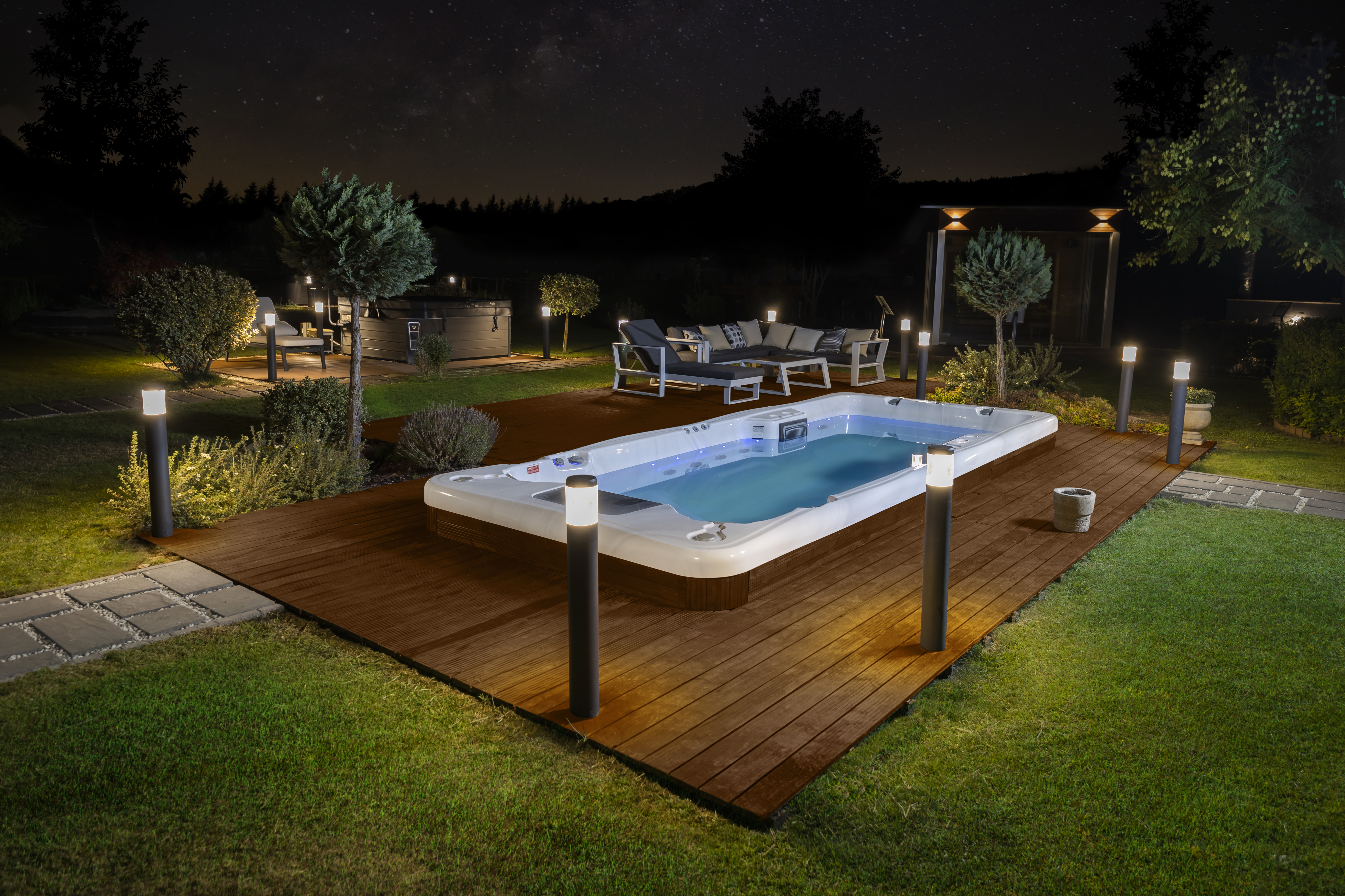 4 Things You Can Do with Swim Spas 1 WELLIS Amazonas turbine night garden 2Y7A8091 1 2 retus