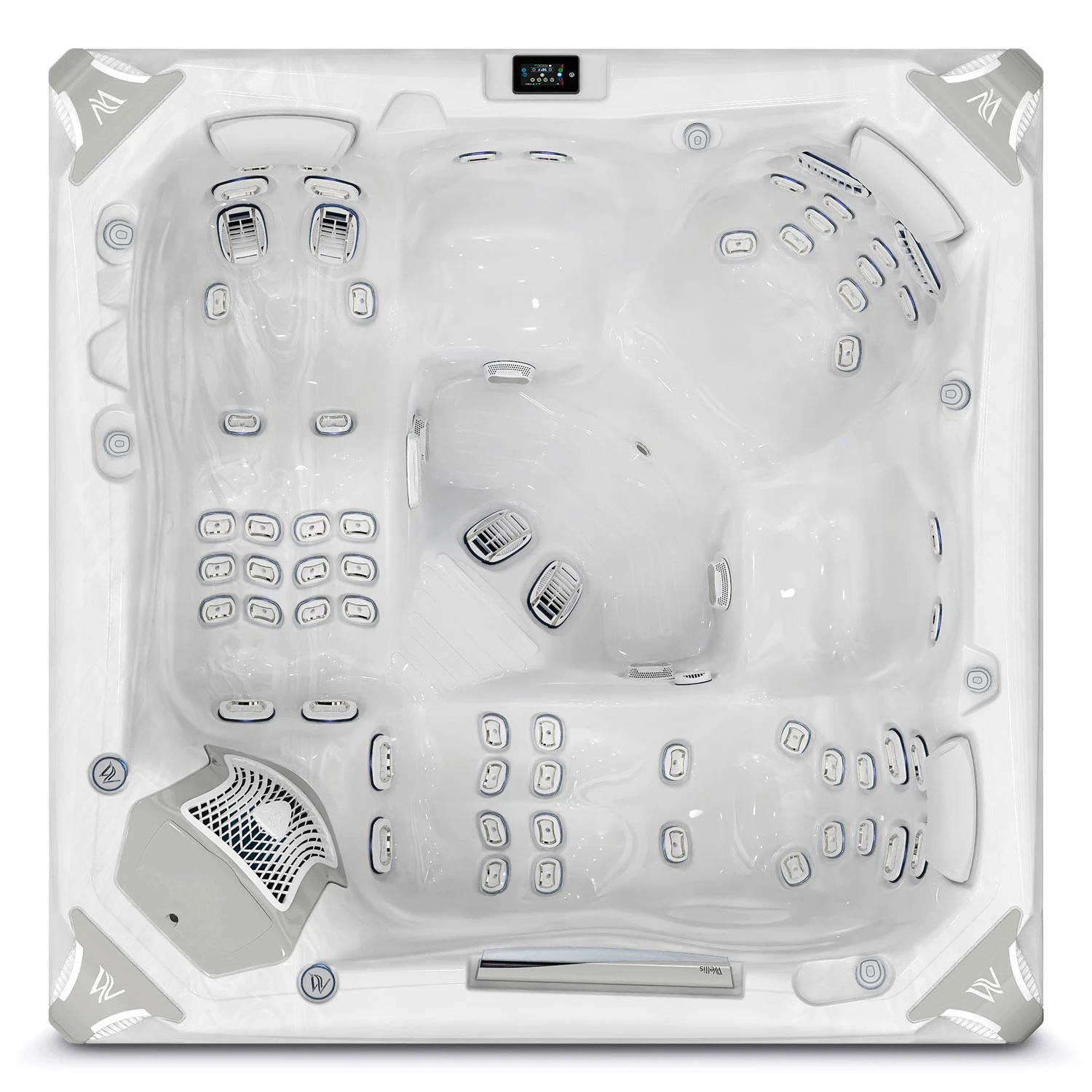 WELLIS Peaklife hot tub Everest Essential Life up view 1500 V2