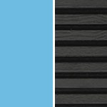 SkyBlue / Gray ribbed
