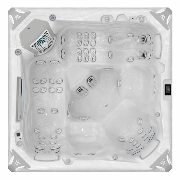 Wellis Everest life hot tub STERLING SILVER top