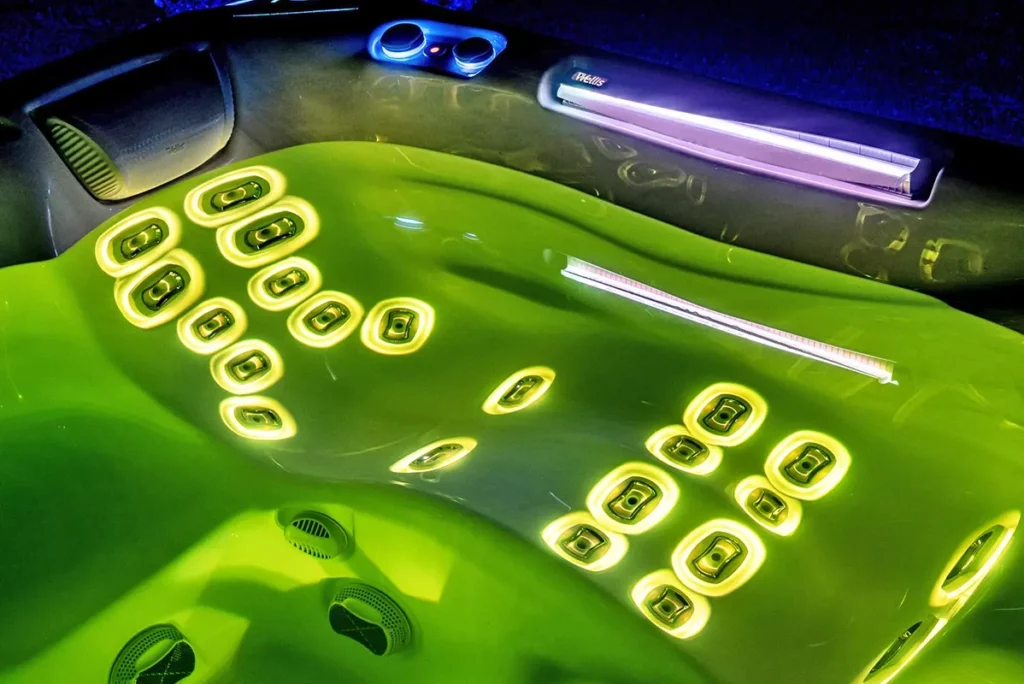 Wellis hot tub jets with LED lighting