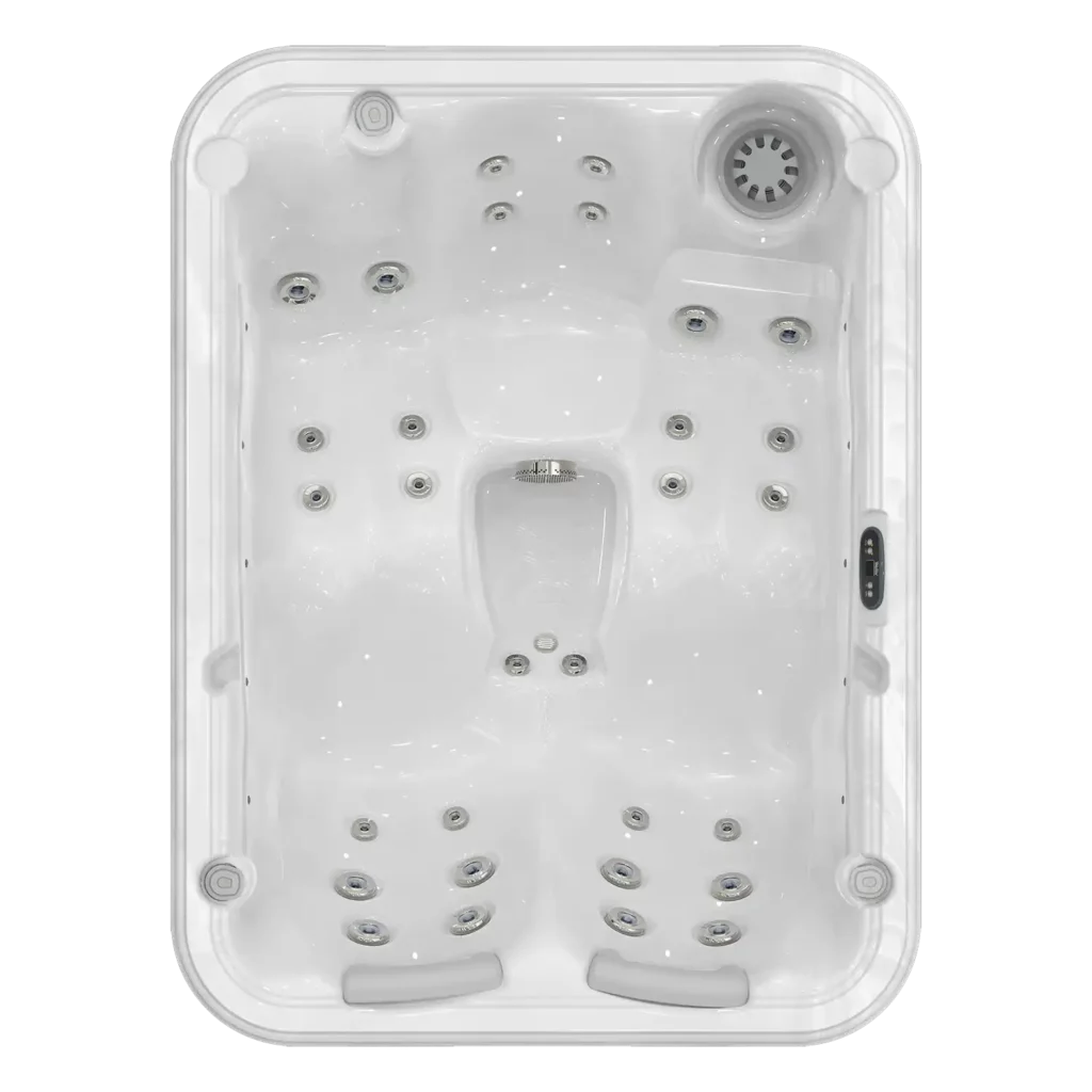 Picture of the Oslo plug and play hot tub - one of Wellis' 3-person hot tubs.